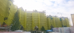 Упрощенная реновация фасада многоквартирного жилого дома в Адажах, Первая ул. д. 43
